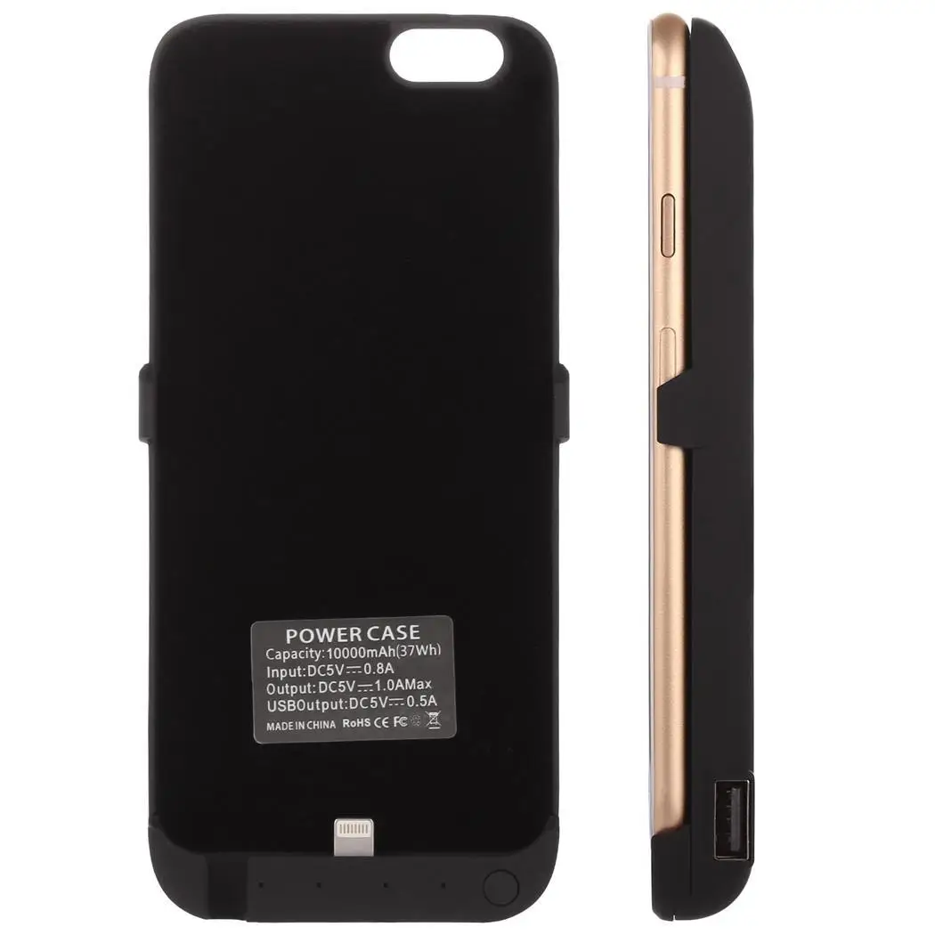 

10000mA Battery Charger Case For iPhone 6 7 8 6s Battery Case Power Bank Charging Cases Charger External Back Pack with usb