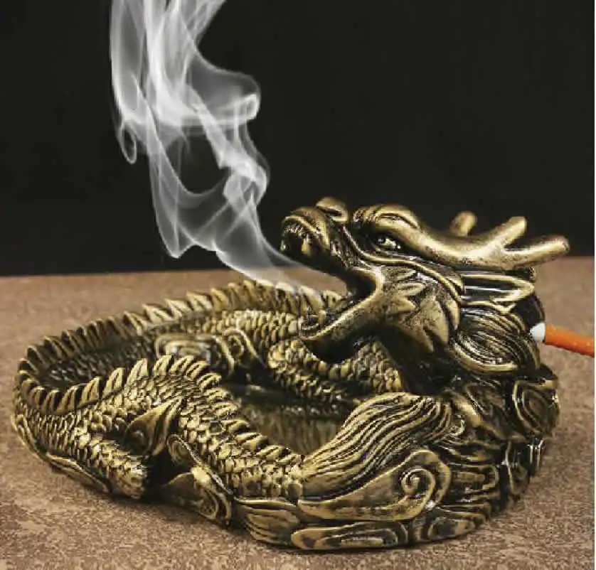 Buy Creative Domineering Chinese dragon resin ashtray