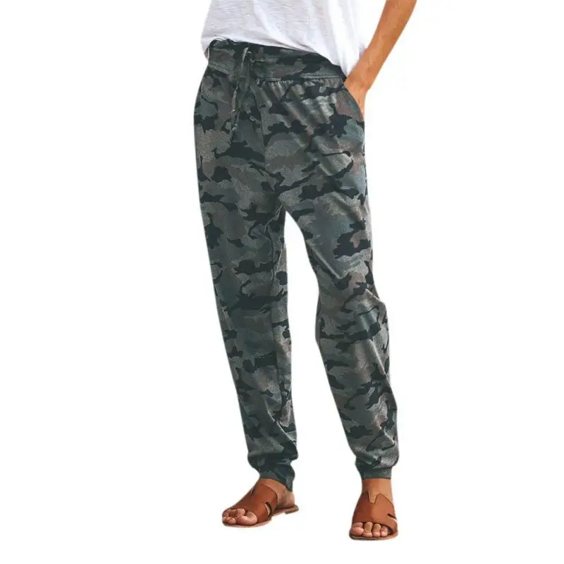 Women Camouflage Pants Fashion Lady Trouser Ankle Length Sweatpants ...