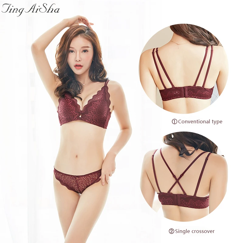 TingAiSha New Sexy Black Lace Underwear  Women Bra...