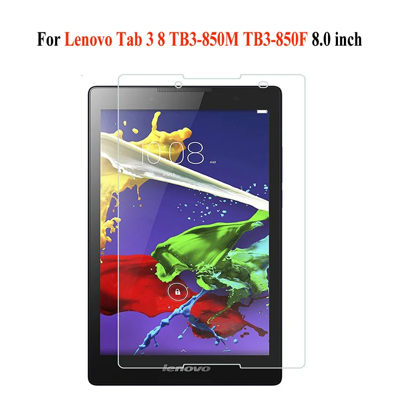 Ультра закаленное стекло пленка для lenovo Tab 3 8703F/N TB3-710F 710f 730 M 7703F/X 850F/N X103F 7,0 8,0 10,1 Защитная стеклянная пленка - Цвет: Lenovo TB-850F