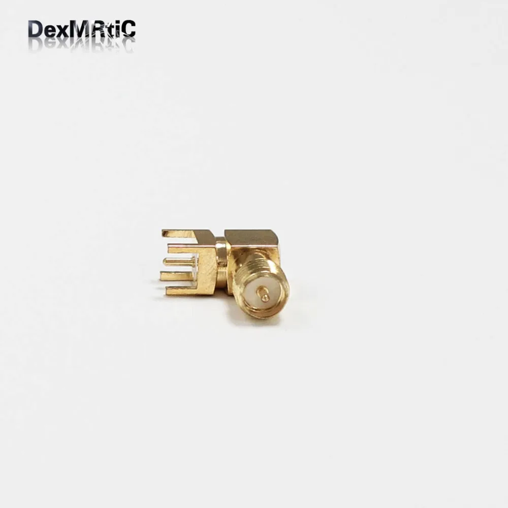 

1pc RP-SMA Female Jack RF Coax Connector PCB Cable Right Angle Goldplated NEW wholesale