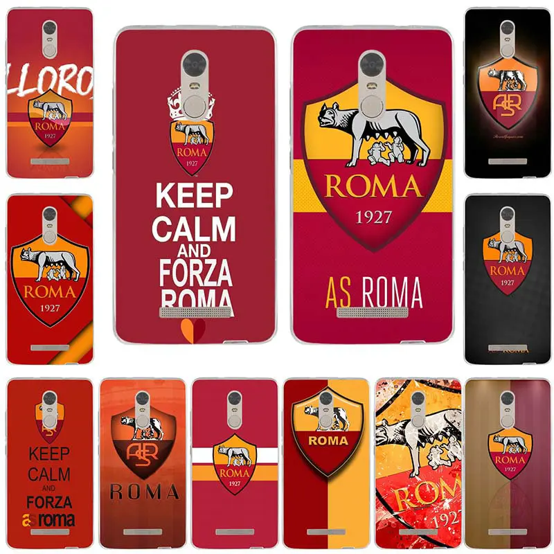 

For Xiaomi Max Redmi Note 2 3 3S 4X 4A 5 5S 6 8 A1 Pro Plus Shell Soft TPU Silicone Mobile Phone Cases Fashion Hot As Roma Logo