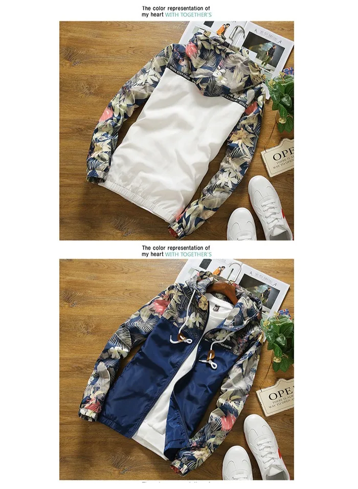 Большие размеры XXXL 4XL мужские куртки весна лето камуфляж цветочный принт бейсбольная форма куртка мужская брендовая мужская одежда куртки