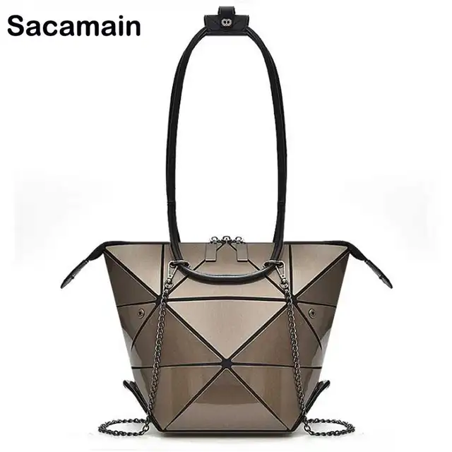 2018 Changeable Bag Women Handbags Famous Designer Casual Tote 2018 Changeable Bag Women Handbags Famous Designer Casual Tote Handle Silver Handbag Geometric