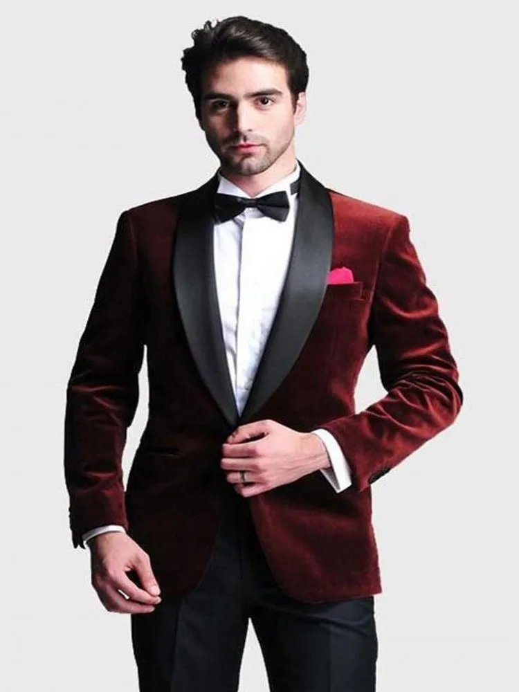 red tux with black pants