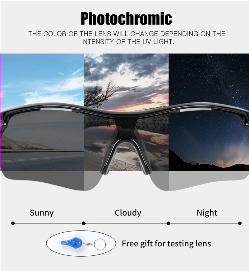 WEST BIKING очки для велоспорта, фотохромные солнцезащитные очки, велосипедные спортивные поляризационные очки с рамкой для близорукости, рыбалки, пеших прогулок, велосипедные очки