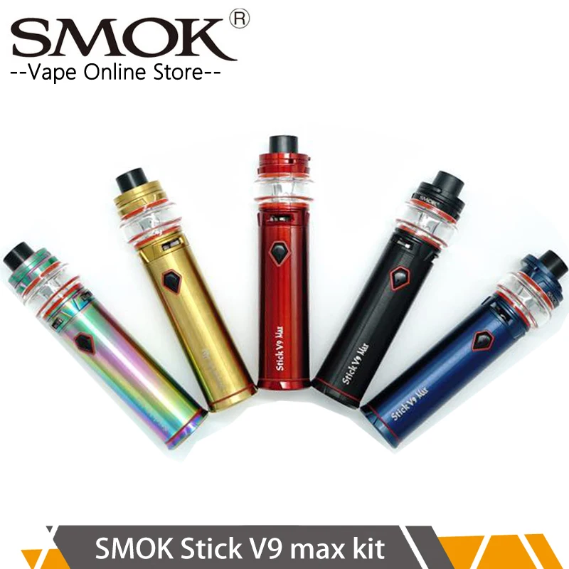 

Newest SMOK Stick V9 max kit 4000mah Battery Vape kit with 8.5ML Stick V9 Max vape Tank Electronic Cigarette Vs Stick prince