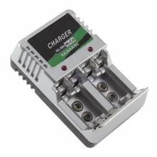 1 шт. черные домашние дорожные Настенные зарядное устройство для AA AAA 2A 3A 9 V 6F22 Ni-MH батареи