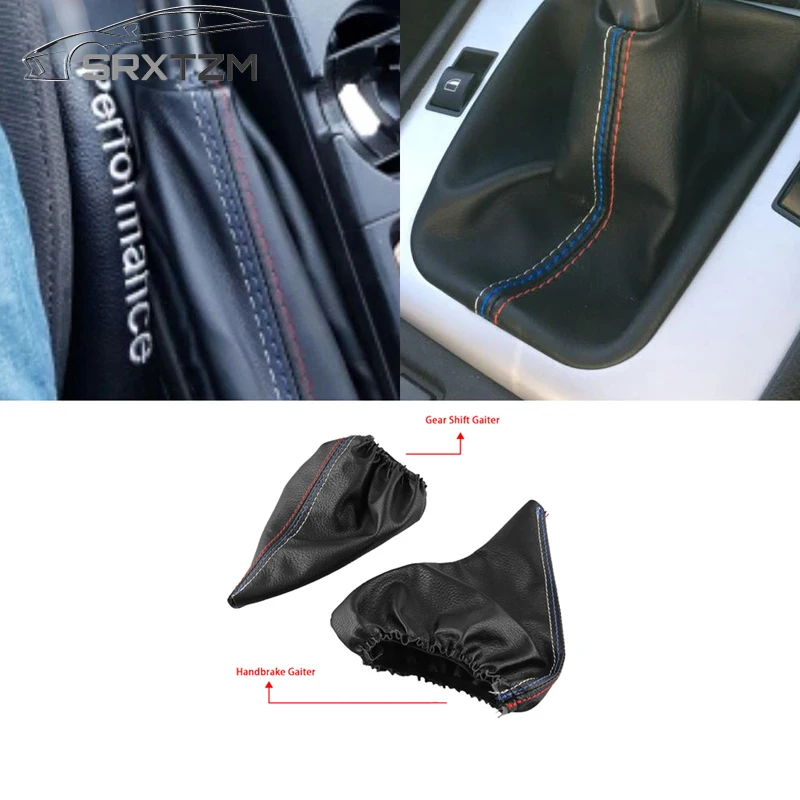 PU Leather Gear Stick Konb Cover Shift Gaiter Boot For BMW E30 E34 E36 Z3 X3