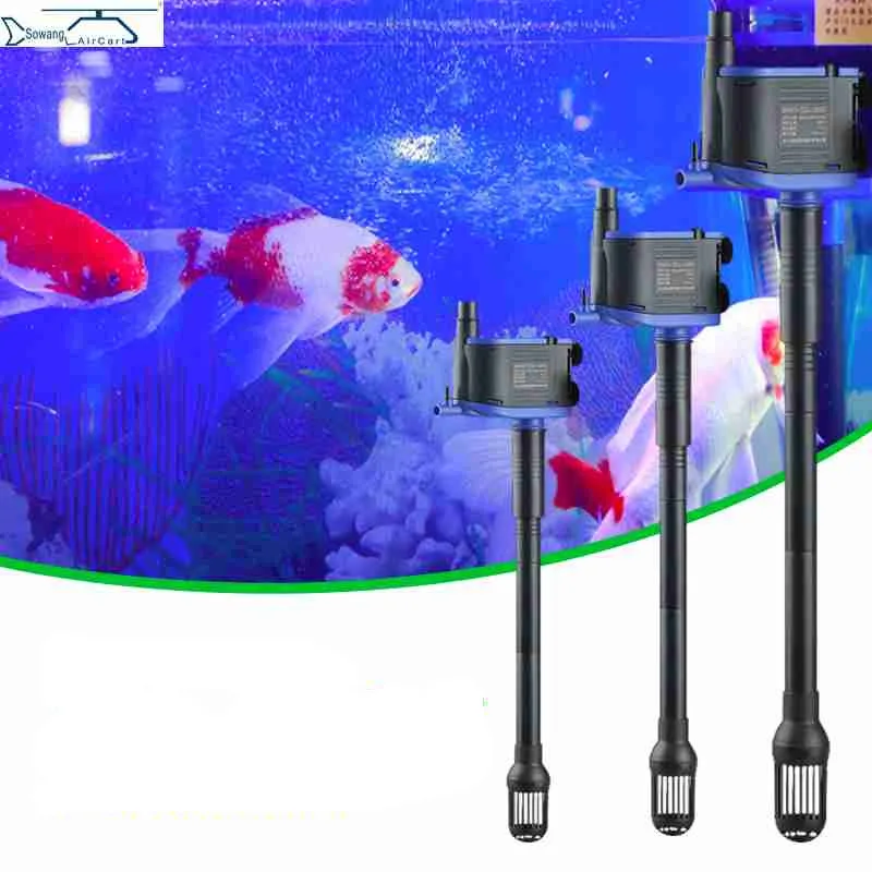 SUNSUN 2,5 Вт 8 Вт 12 Вт 20 Вт Многофункциональный аквариумный погружной насос для аквариума кислородный водяной насос Powerhead проточный фильтр AC220-240V