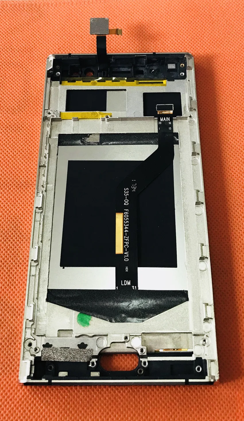  Used Original LCD Display Screen + Touch Screen + Frame for Oukitel K3 MTK6750T Octa Core 5.5 Inch 