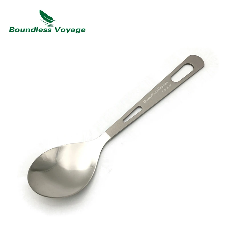 

Boundless Voyage Titanium Tableware Picnic Fork Titanium Knife And Spoon Ti1530B