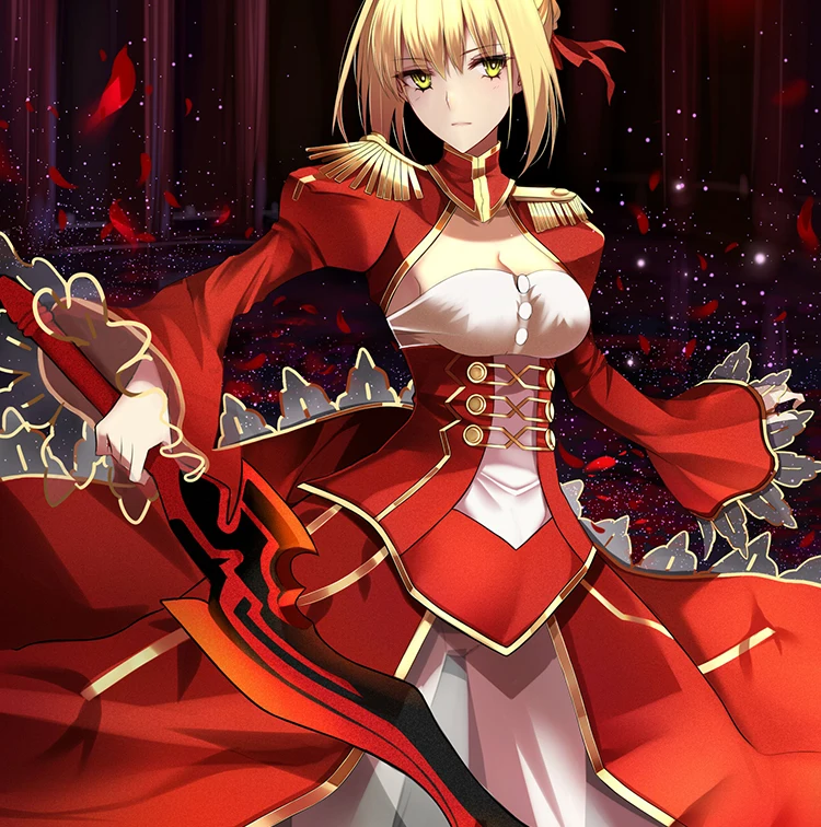 Discount Custom size fate grand order Saber Nero Claudius Augustus cosplay costume female red dress Halloween Carnival Anime clothes cos 2