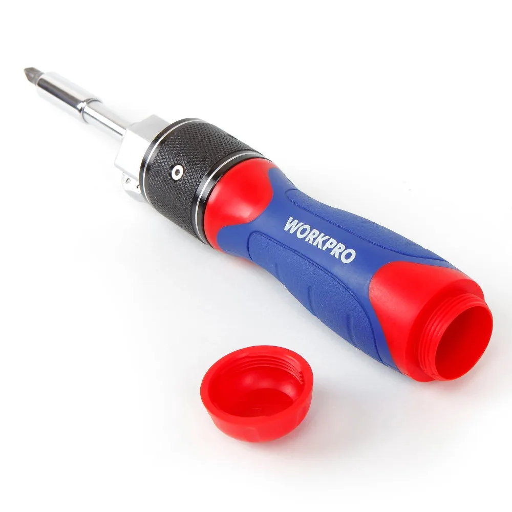 Free Shipping WORKPRO 28-piece Dual-drive Ratchet Screwdriver Set