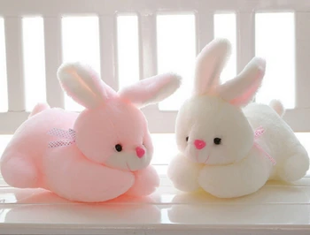 

Candice guo! super cute plush toy cartoon lovely papa rabbit bowknot bunny soft doll children girls birthday Christmas gift 1pc