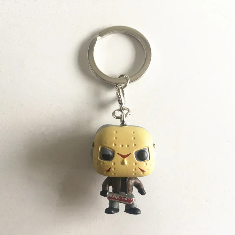 Funko POP Friday the 13th Character JASON VOORHEES Брелок фигурка модель игрушки виниловая кукла кольцо