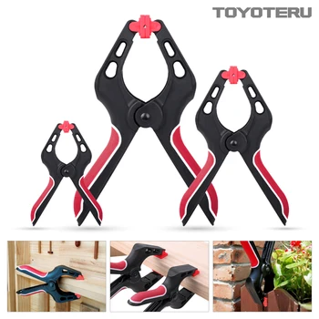 

Hot Sale Heavy duty woodworking plastic spring clamp flexible strong A type extra large clip nylon wood carpenter clamps tool