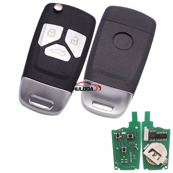 

For Audi Style 3 button remote key B26-3 for KD300 and KD900 and URG200 to produce any model remote