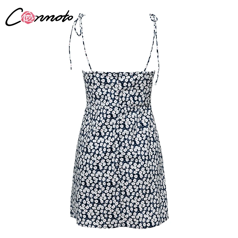 Conmoto Модное хлопковое летнее платье-халат, женское пляжное платье, платье для вечеринок, короткое платье со шнуровкой