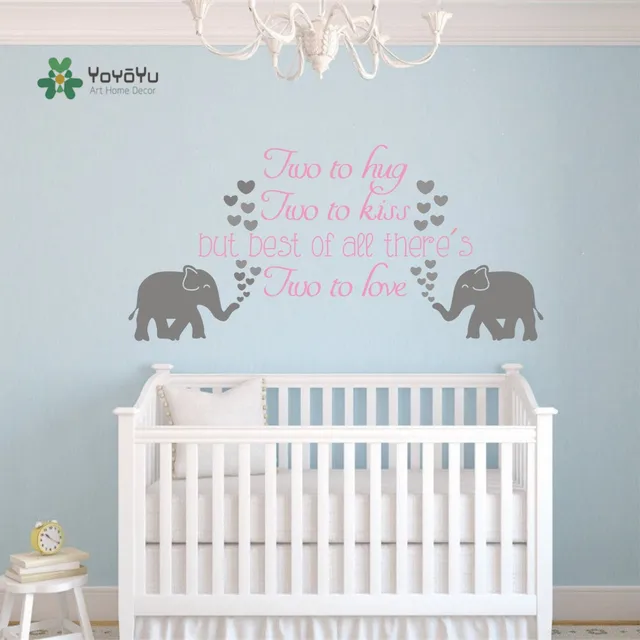 aliexpress : buy yoyoyu art wall decal nursery family elephant