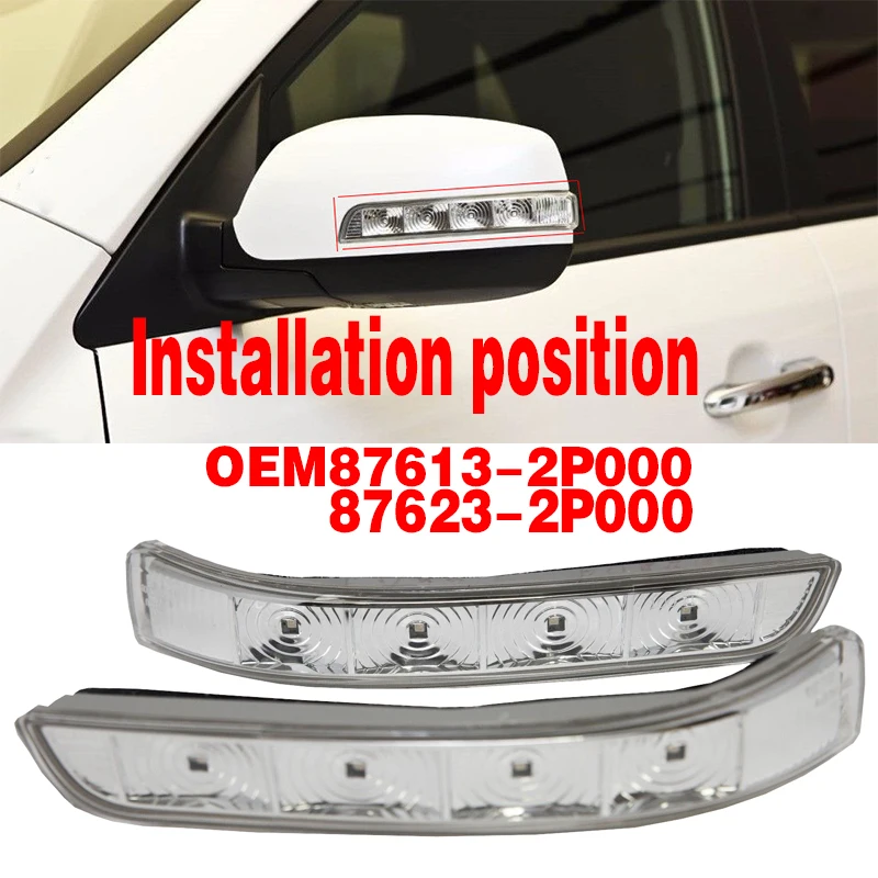 

Left and right Korea Side Mirror LED turn signal light lamp flasher OEM#876232P000 876132P000 For KIA Sorento 2009-2014
