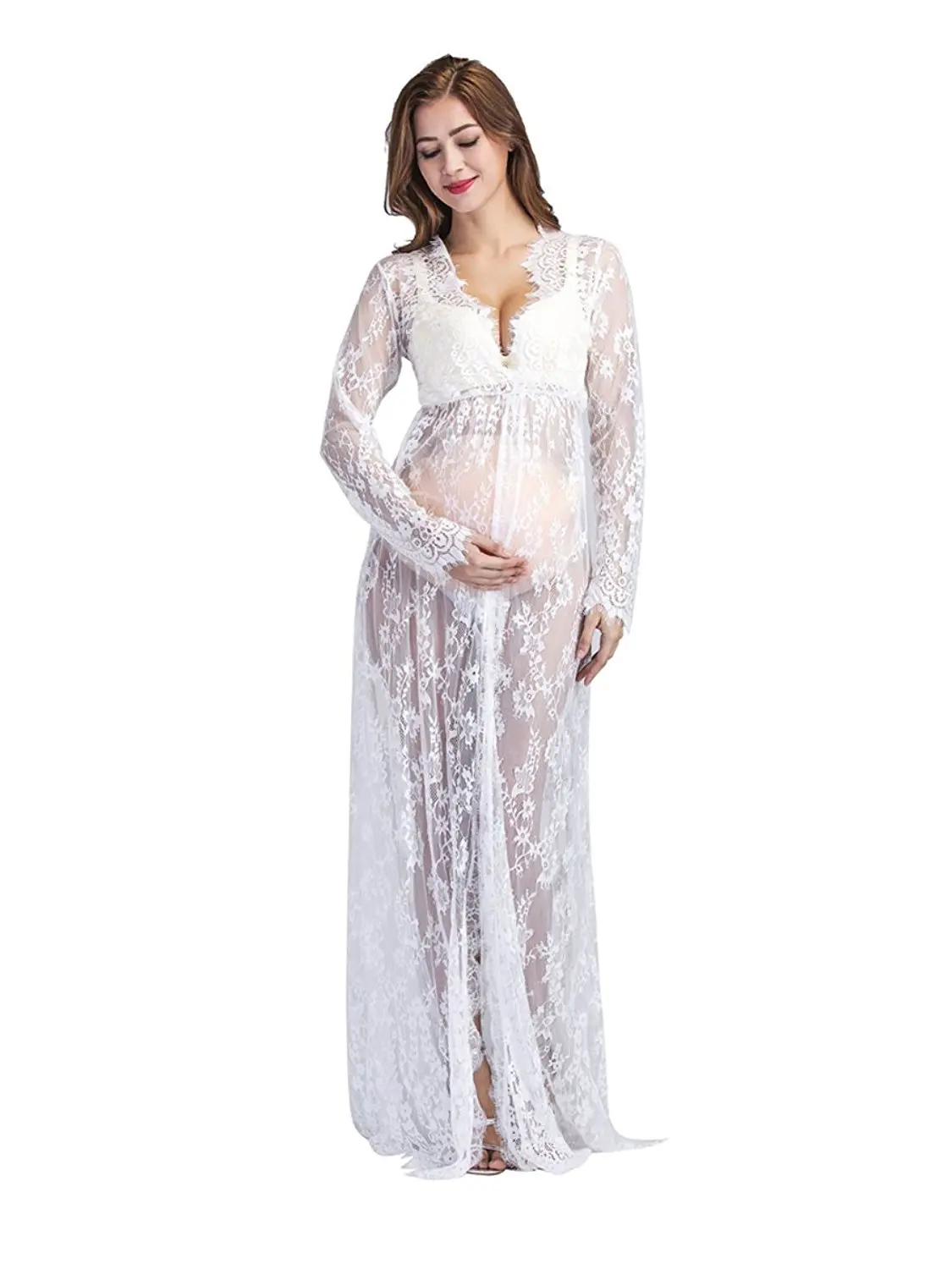 Цельнокроеное платье для кормящих мам, размер XXL, 160 см, кружевное платье для женщин, платья для беременных, праздничное платье для кормящих мам в подарок