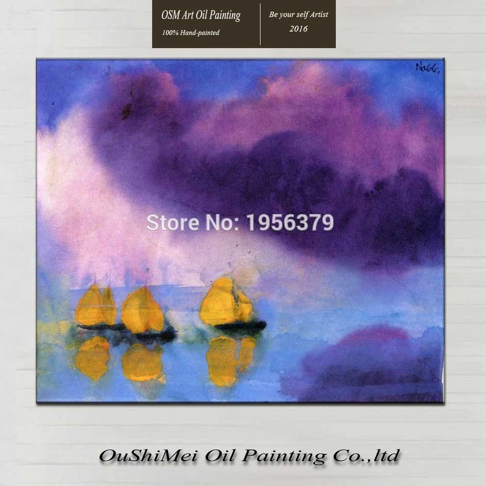 油絵 海 雲 紫 油絵 海 雲 紫