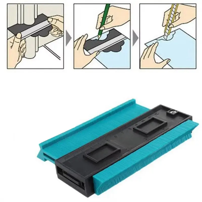 Пластиковый профиль копировальный Калибр контурный Калибр Дубликатор стандарт " Ширина древесины маркировочный инструмент плитка ламинат плитки общие инструменты
