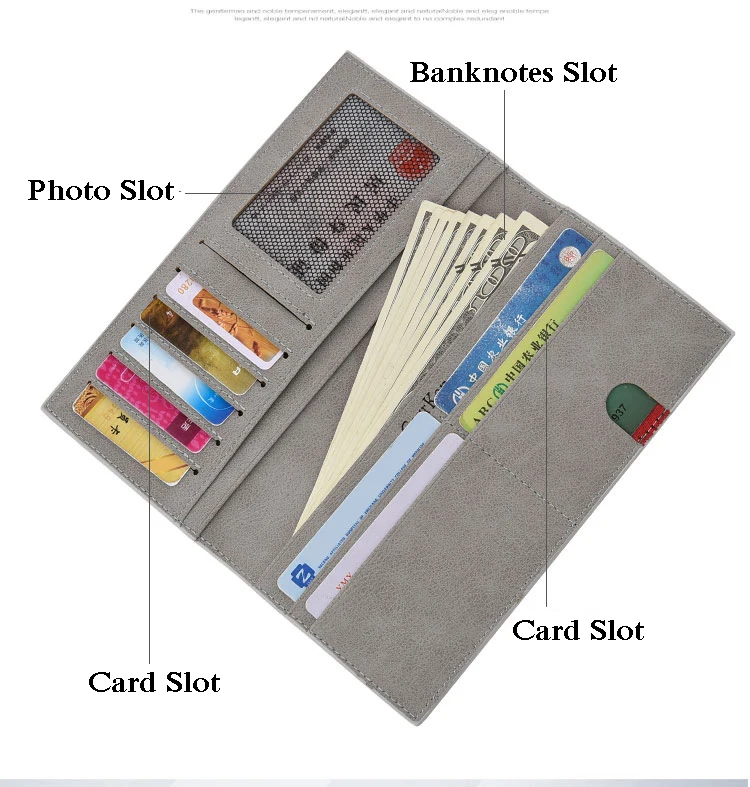 Мужской тонкий кожаный бумажник, длинный мужской клатч, мужские кошельки, кошелек для монет, с карманом, cartera hombre billetera hombre