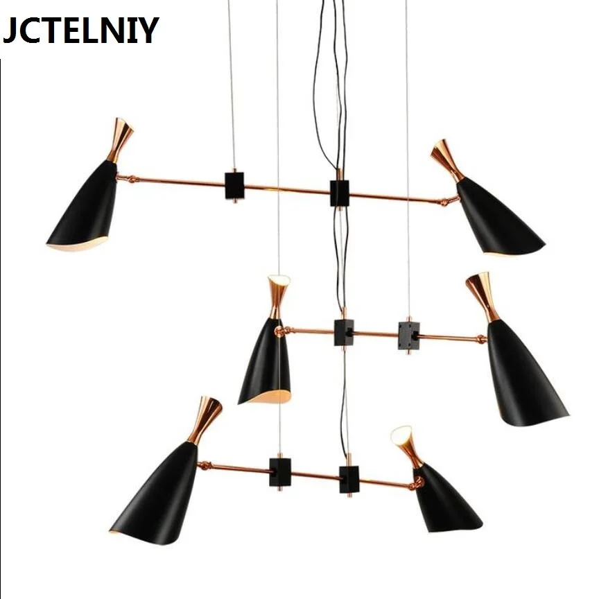 

Delightfull duke Nordic designers modern creative villa compound floor of sitting room led chandelier 6 lamps