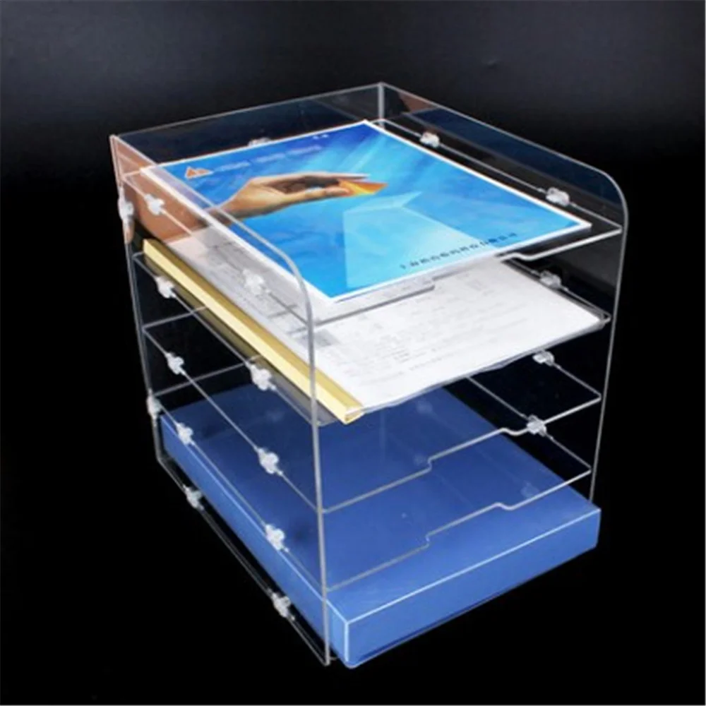 acrylic desk file organizer