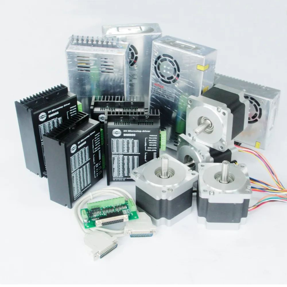 US free ship!!! 4Axis Nema34 Longs Stepper Motor 878 oz.in& Driver CNC Router & Engraver System | Обустройство дома