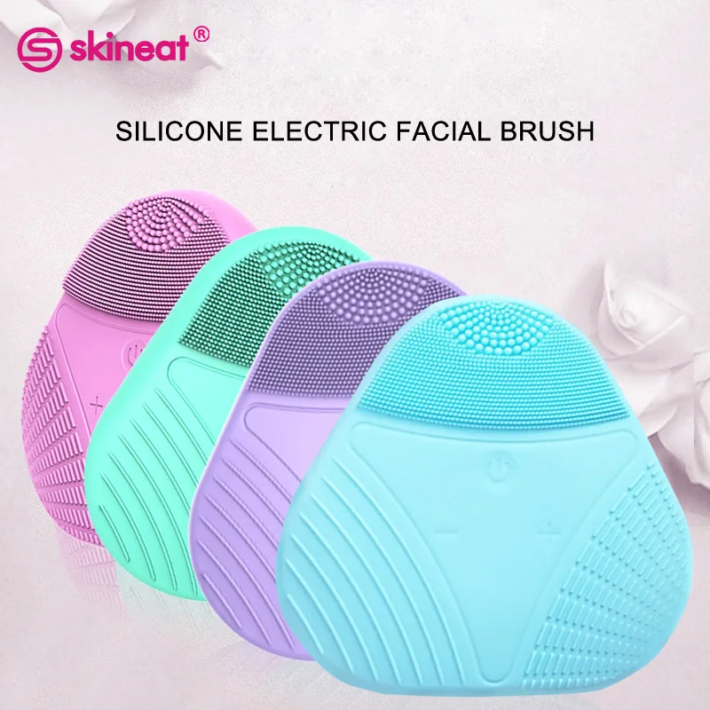Skineat Silicone Electric Facial Brush Face Cleanser Pore Brush Skin