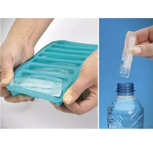 Креативное Новое поступление полуцилиндрической формы в форме полосы льда печенье в виде пальцев 10 Отверстия силиконовой формы для дома вечерние летние льдогенератор