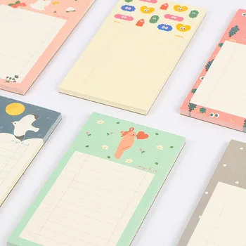 

1pcs BZNVN South Korea new student line cute forest story notes this small fresh carry note paper can tear