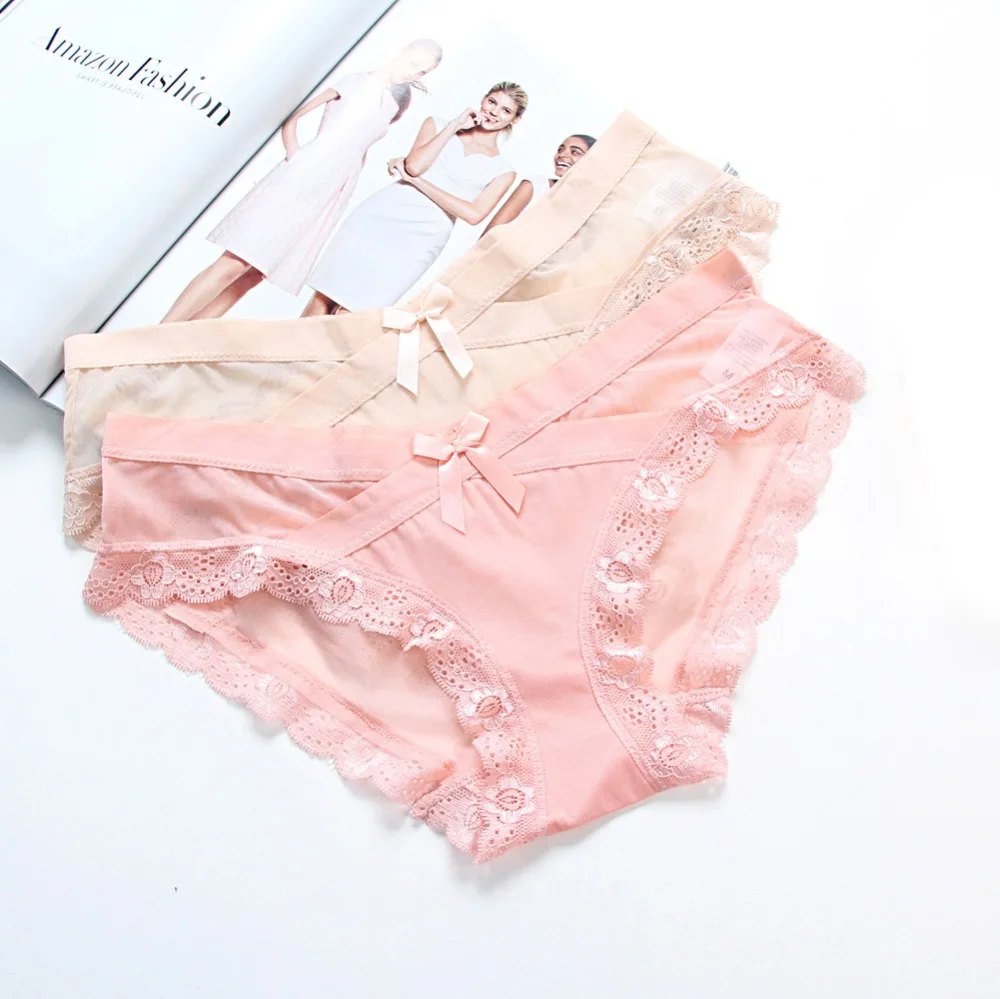 QUCO Brand 10pcs sexy panties pink transparent panties sexy lingerie