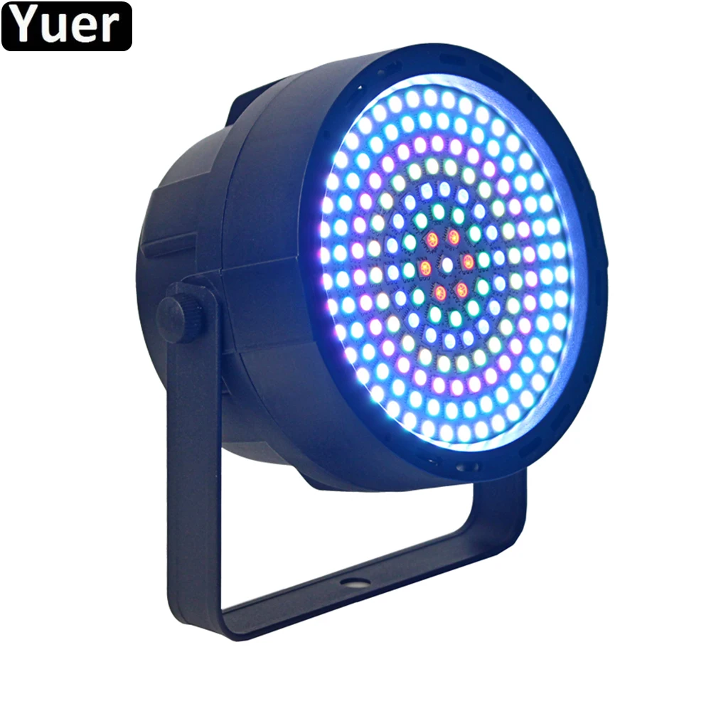 Новый дискотечный светильник 169 шт. RGB 3 в 1 SMD 5050 светодиодный плоский стробоскоп Par