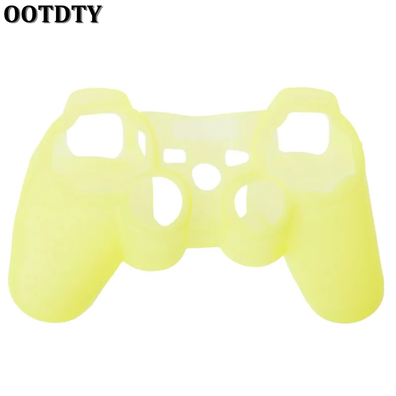 For Sony Playstation 3 Controller Silicone Case Protective Skin Cover Wrap Case for PS3 Controller Joystick Gel Rubber for PS3 - Цвет: Цвет: желтый