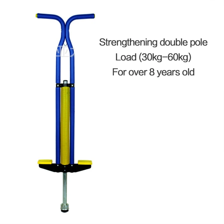 Детская стальная прыгающая палка, металлическая прыгающая палка, двухполюсная палка для детей и подростков, вес менее 30-60 кг