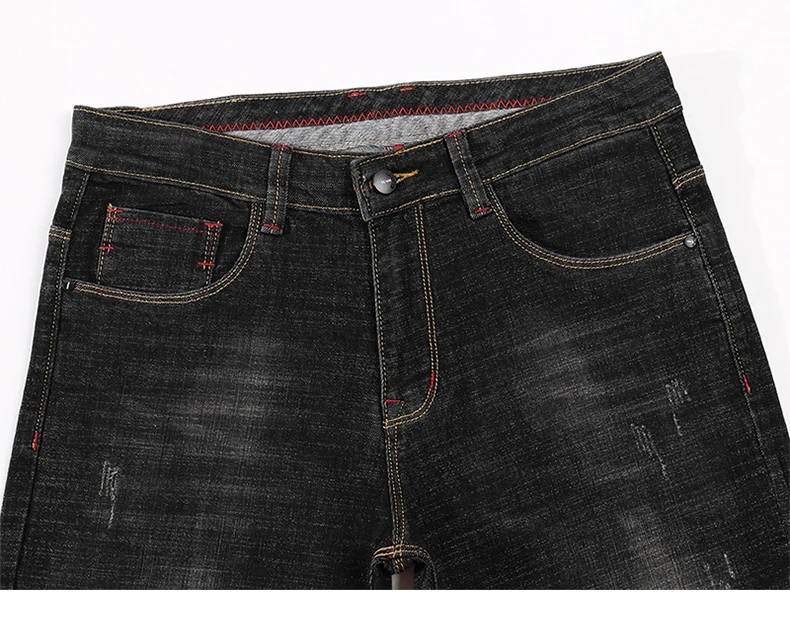 Men's Jeans 2020 Mens Black Jeans Slim Fit Stretch Autumn Denim Casual Quality Pants Business