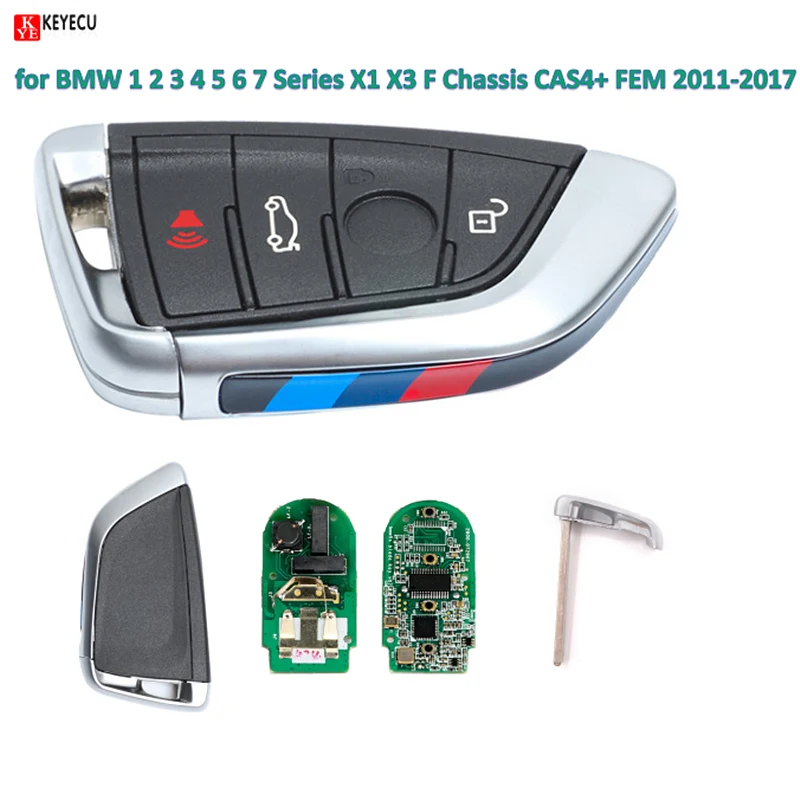KEYECU YH черный дистанционный смарт ключ-брелок 315 МГц/433 МГц для BMW 1 2 3 4 5 6 7 серии X1 X3 F