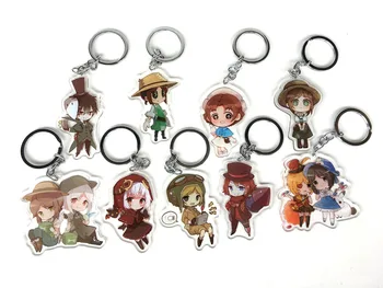 

9pcs/lot Identity V Japanese Anime keychain Acrylic strap/charms/Key ring