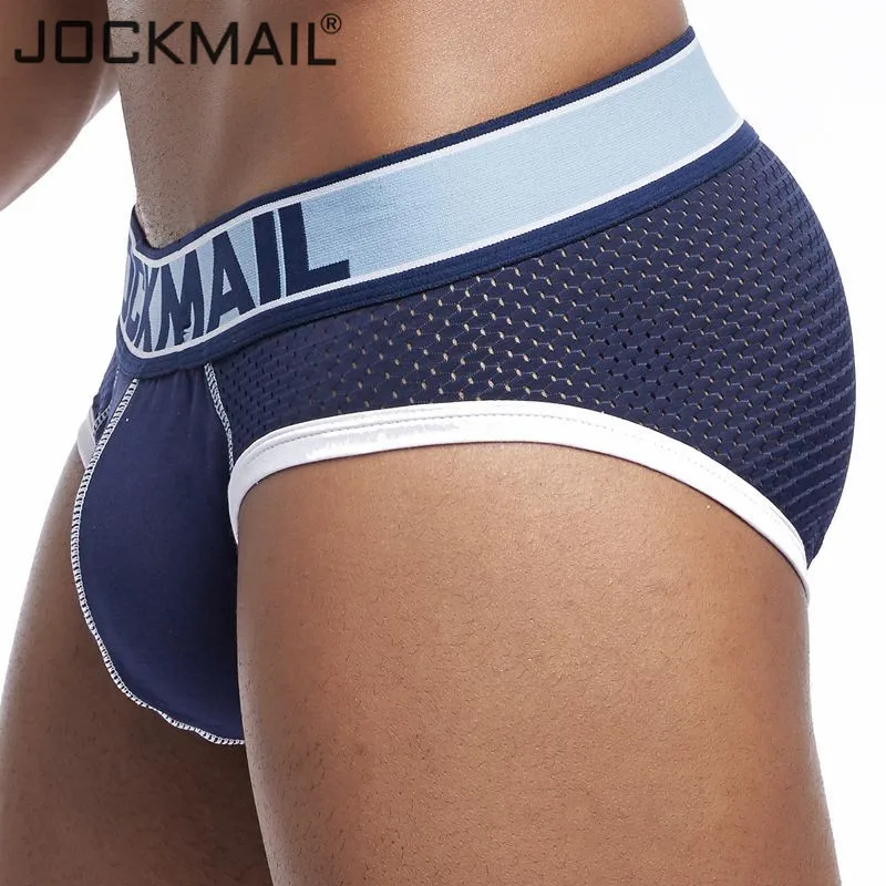 Трусы брифы JOCKMAIL WJ мужские Брендовое нижнее белье с выпуклым дышащим сетчатым