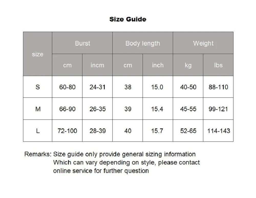 size guide