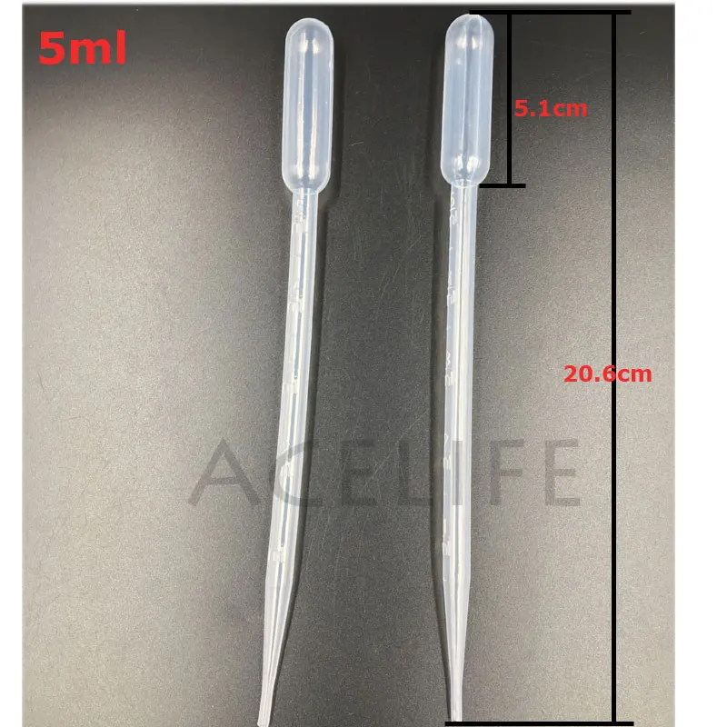 50 шт х 0,2 мл-10 мл одноразовые пластиковые градиентные пипетки для переноса пипеток аэрограф - Цвет: 50X 5ML