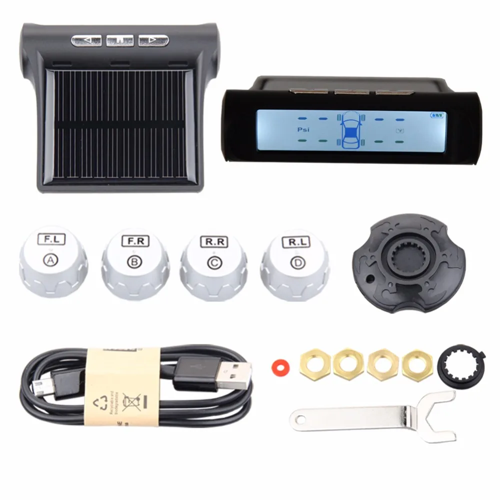 Easyguard car font b TPMS b font tire pressure monitoring system 4 external sensor reduce tire