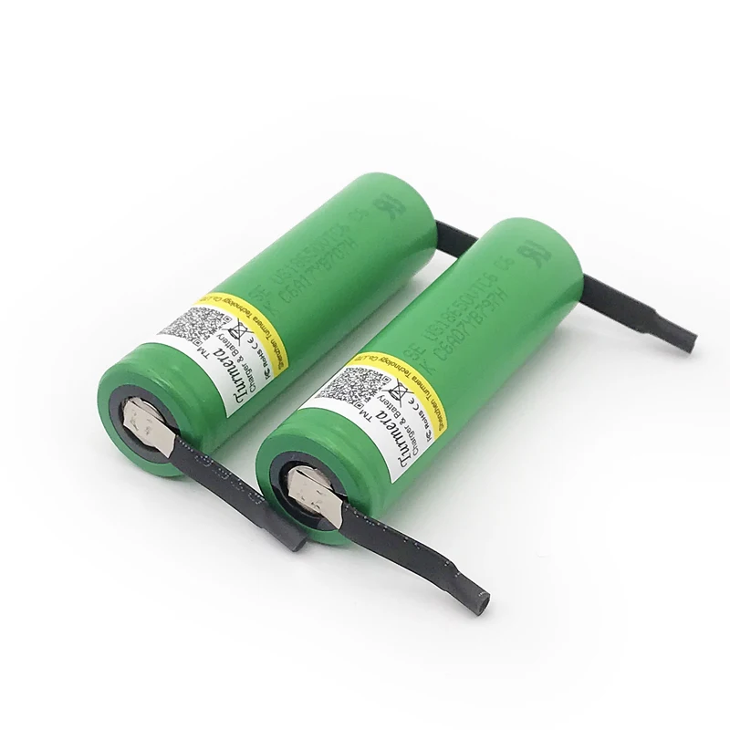 battery 18650 vtc6 3000mAh 30amps us18650vtc6 with strips soldering rechargeable batteries for screwdrivers jun18