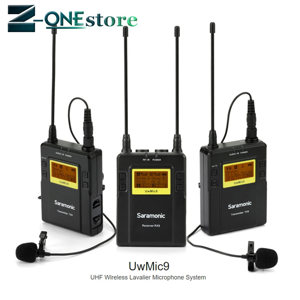 Saramonic UWMIC9 Broadcast UHF камера беспроводная Lavalier микрофон Система передатчиков и