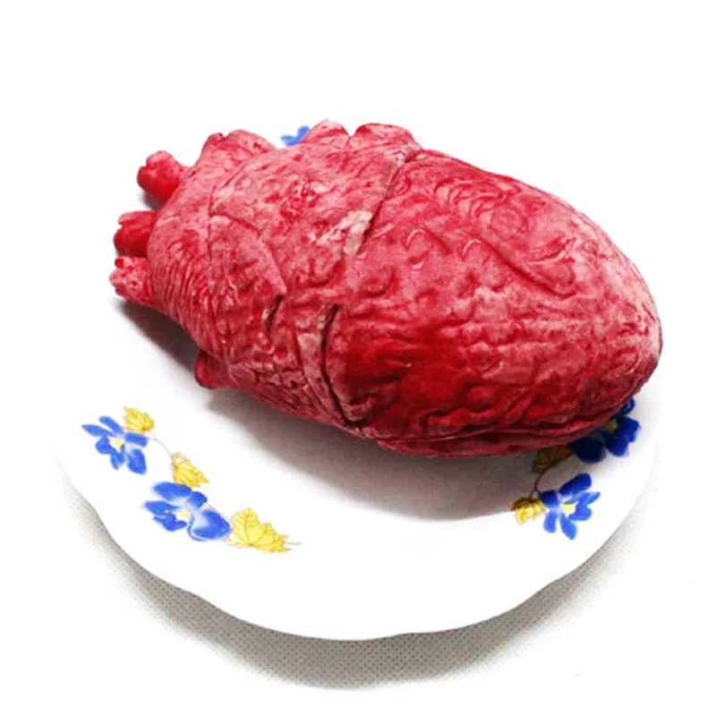 

2018 New Bloody Zombie Food Human Heart Chop Shop Body Part Organ Halloween Horror Prop Toy Party Accessories 88